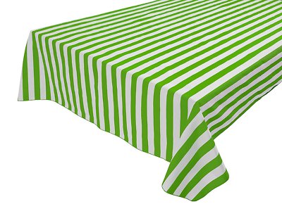 lovemyfabric Cotton 1 Inch Striped Tablecloth for Special Events/Weddings/Dinner