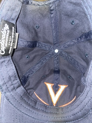 VIRGINIA CAVALIERS HAT Blue relaxed dad cap Cavs adjustable men/women - Picture 4 of 4