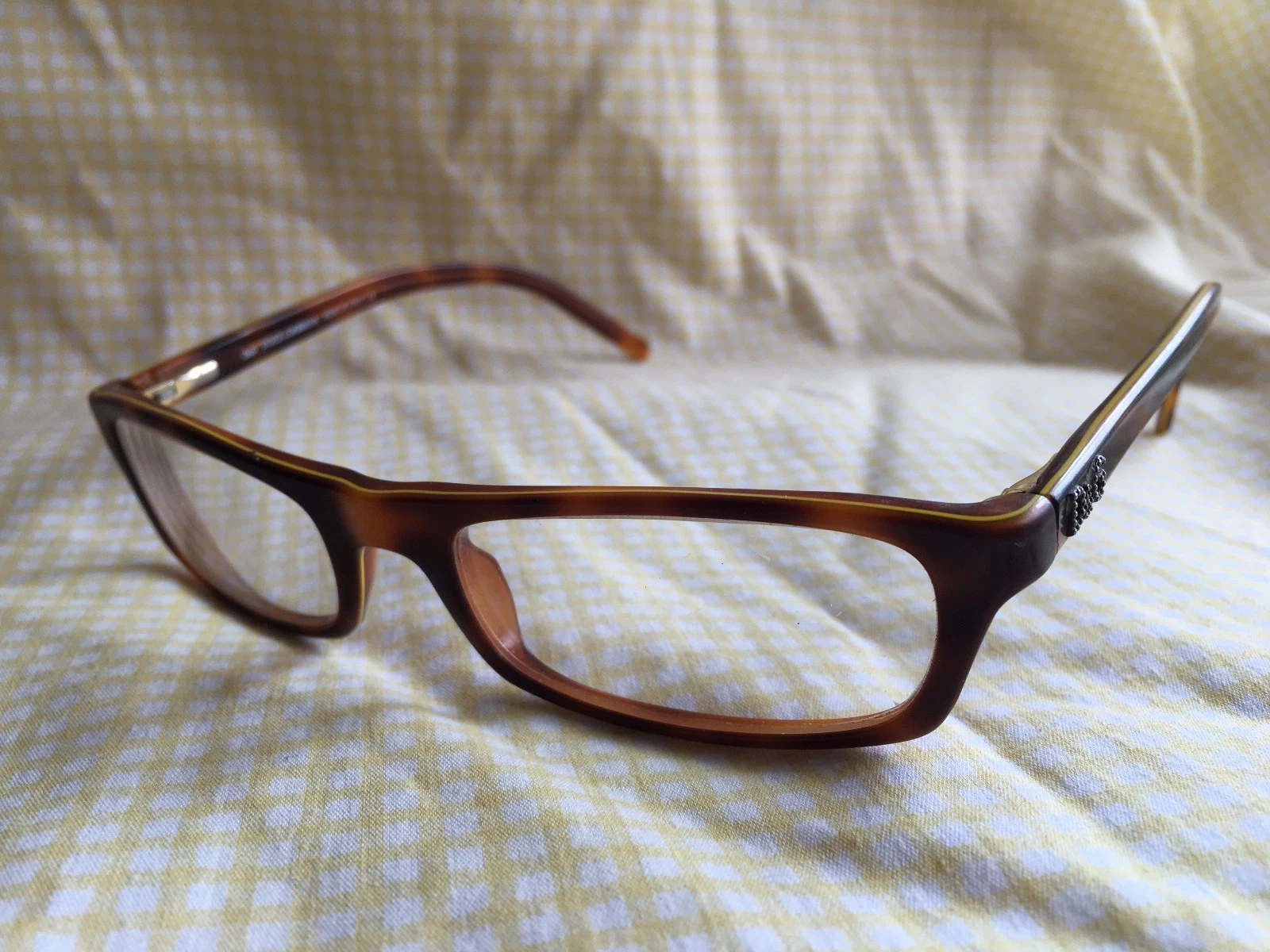 Dolce & Gabanna 1109 659 50 18 135 Demi Amber Eyeglasses Frames Made in Italy