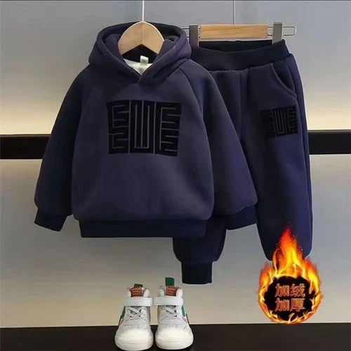 Winter and Autumn Warm Thickened Padded2 Piece Fleece  - product listing photo