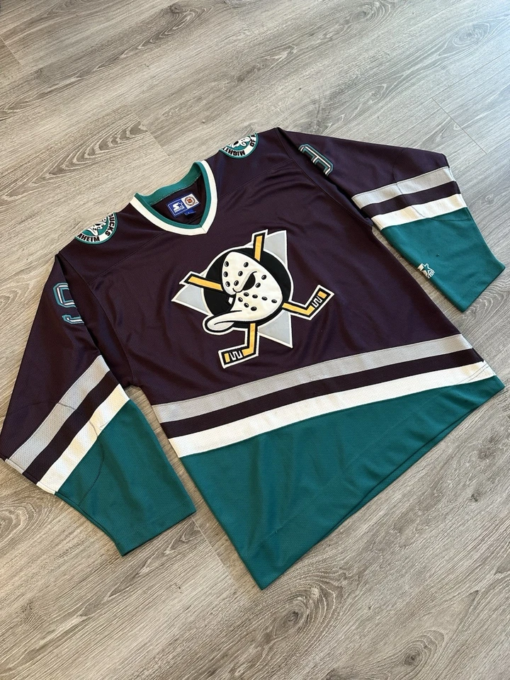 Vintage Starter Paul Kariya Mighty Ducks NHL Jersey Fully Stitched Men’s L - Image 3 of 4