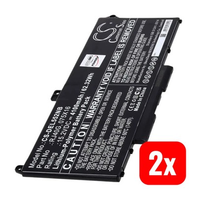 Powery Notebook Akku Batterie Dell Latitude 14 5420 FDTCY Li Polymer 2 STÜCK