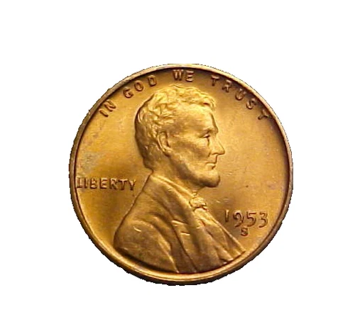1953-S Lincoln Wheat Cent - Very Nice Ch/Gem BU Red Collector Coin-c6987xux