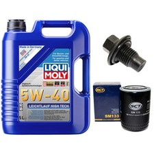 Motoröl Filter Set 5W-40 5 Liter + Ölablassschraube für Ford Explorer 4.0 V6 