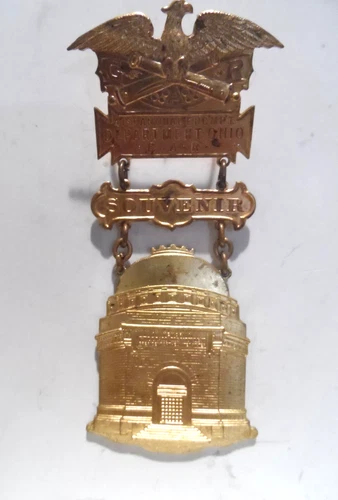 Beautiful 1907 Canton, OH GAR McKinley Memorial Ladder Badge!!! Got 2 See!!!!
