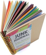 Junk Journal, 8.5x5.5'' Half Letter, 100 Unique Sheets 200 Pages, Journals