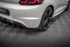 Maxton Design Heck Ansatz Flaps Diffusor V.3 passend für VW Scirocco R Mk3 schwa