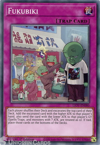 LIOV-EN080 Fukubiki Common Mint YuGiOh Card