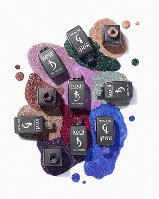 Kodi Professional Color Cover BASE Crystal Drops Reflective Gel Sparkling Finish