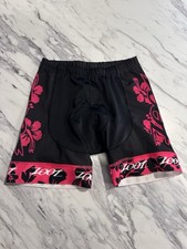 Zoot Women s Bike Cycling Padded Shorts Pink Black XSmall Hawaiin Flowers