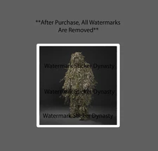 Ghillie Suit Sticker Waterproof Decal Military Hunting Outdoor Nature Gift NEW