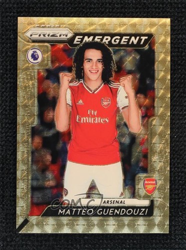 2019-20 Panini Prizm Premier League Emergent Gold Power 1/5 Matteo Guendouzi 2b6