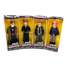 VTG JOKS 2002 The Osbourne Family Plush Doll Set 11" Ozzy Sharon Jack Kelly NIB
