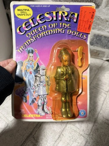 Vintage 1980s Celestra Queen of the Transforming Dolls Robot Figure Placo Toys