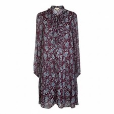 Shoshanna Berkshire Plum Floral Paisley Print Henderson Mini Dress Size 4 Boho