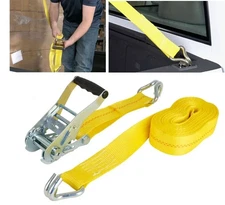 CARGO ZONE 2" x 27' Ft Ratchet Tie Down Cargo Straps Durable strong 10,000 lb.