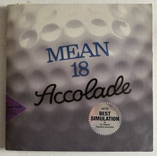 Mean 18 Ultimate Golf Apple IIGS, Accolade 1986/1987 CIB - Vintage - Rare