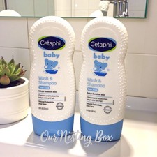 2 Cetaphil Baby Wash and Shampoo with Calendula, Tear Free  Hypoallergenic 7.8