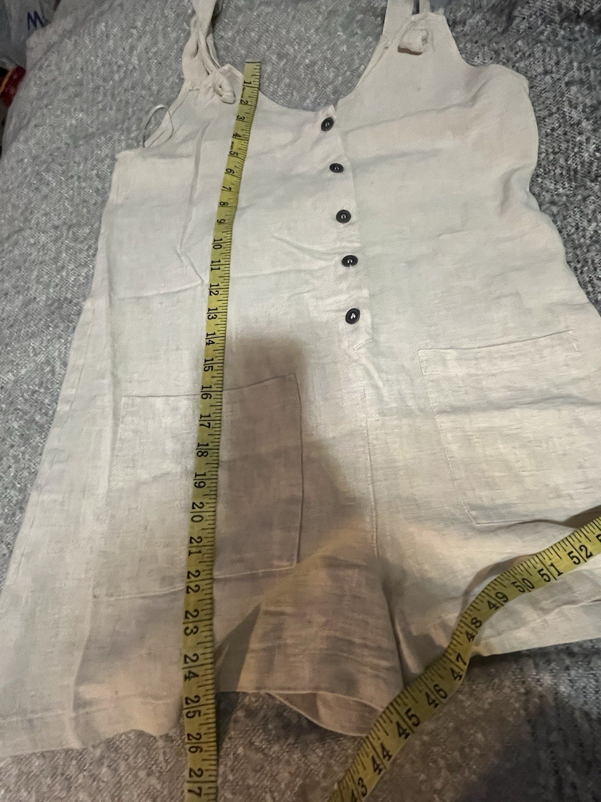 Lost + Wander Cream Button Down Ajustable Straps … - image 11