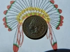 1865 Indian Head Cent,  Fancy 5,  Looks Mid AU