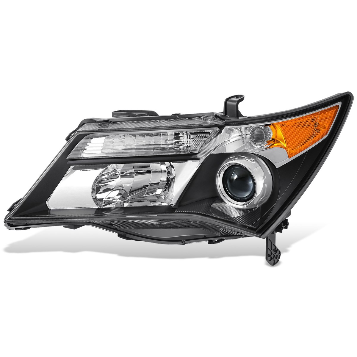 ホンダMDX USEDヘッドライト 左右セット Fit 07-09 Acura MDX Driver Left Black Housing Amber Corner