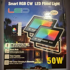 2 Pack Led Flood Light 50w 3500 Lm Outdoor Color Changing Led Stage No Plug