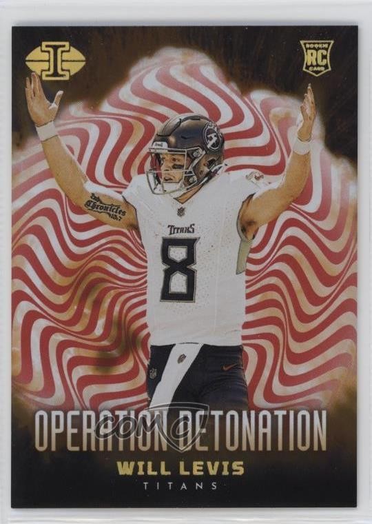 2023 Panini Illusions Operation Detonation Red /75 Will Levis #24 Rookie RC