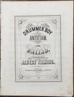 rare CIVIL WAR sheet music DRUMMER BOY OF ANTIETAM ~ Louisville, Kentucky 1863