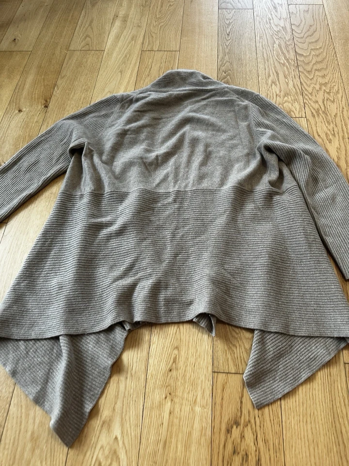 C&A Sixth Sense 100% Cashmere Kashmir Strickjacke  Langarm Cardigan Braun 0c - Bild 2 von 4