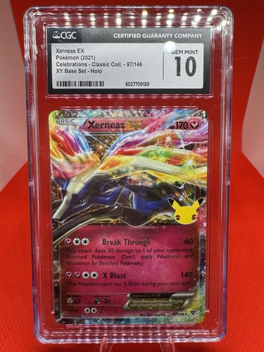 Xerneas EX 97/146 Celebrations XY Base Set- CGC GEM MINT 10 - Pokemon TCG 2021