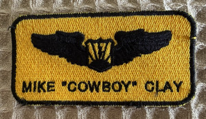 USAF Flight Crew Name Tag Patch Clay