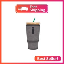 Sok It JavaSok Iced Coffee Cold Soda Insulated Neoprene Cup Sleeve Anthracite