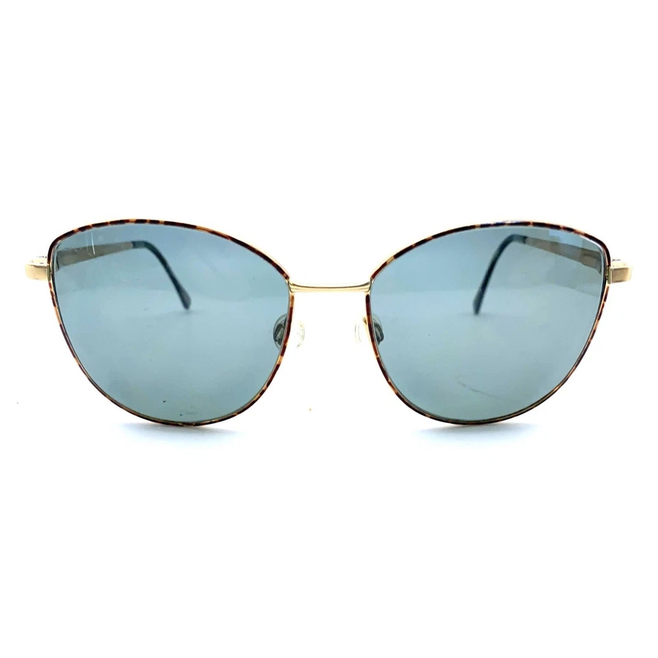 Monturas de gafas de metal cuadradas doradas Luxottica Janice Geptortoise 135 Italia Foto 2 de 4