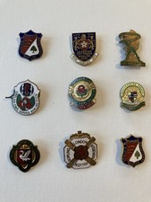 Vintage Bowling Club Pin Badges
