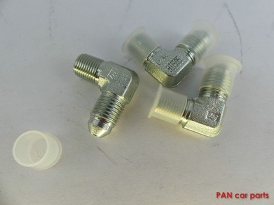 Hydraulik Fitting 3 Stück Male JIC x Male Pipe 90° AD4MJ-2MP90