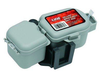   P-LINE Deluxe Wader Belt Bait Box   Hands-Free Fishing Convenience
