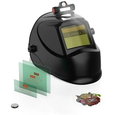 Auto Dark Welding Mask with Sensor Light 1/1/1/1 Optical Grade for TIG MIG Grind