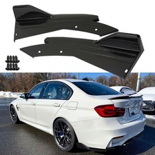Universal Car Rear Bumper Lip Splitters Fins Spoiler Canards Diffuser Side Fi...