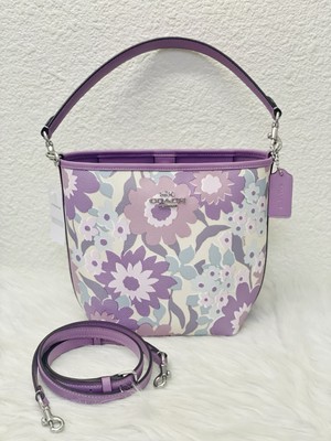 Coach CBG77 City Bucket Bag In Coated Canvas & Leather Floral