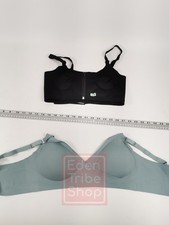 Lot of 2 Size Large Non Wired Bra Nursing Bra Motif/Unbranded Black and Green