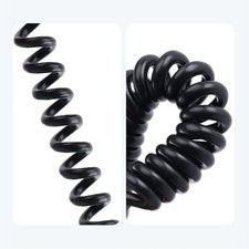 Spring Coiled USB Type C Cable Telescopic Charger Wire Line 34cm to 150cm