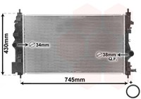 MotorküHler WasserküHler *** Ir Plus *** Van Wezel 37002488 FüR Zafira P10 Astra