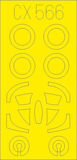 Eduard CX566 1/72 Paint Mask for HOBBY BOSS A-4F Canopy mask Set