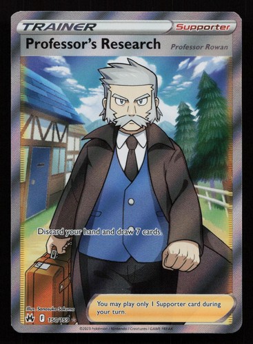 PROFESSOR'S RESEARCH 150/159 ULTRA RARE CROWN ZENITH POKEMON HOLO NM/M
