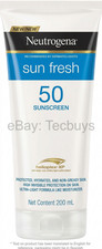 Neutrogena Sun Fresh Protector Solar Corporal SPF 50 200ml Sunscreen Lotion USA