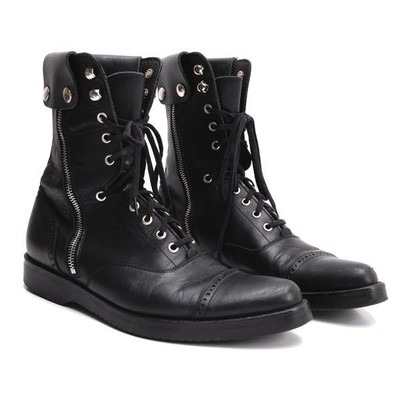 Yohji Yamamoto FEMME Side Zip Leather Boots Size US About 7(K-145698)