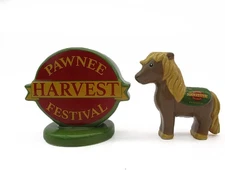 Parks and Rec Lil Sebastian Harvest Festival Ceramic Salt and Pepper Shaker Set