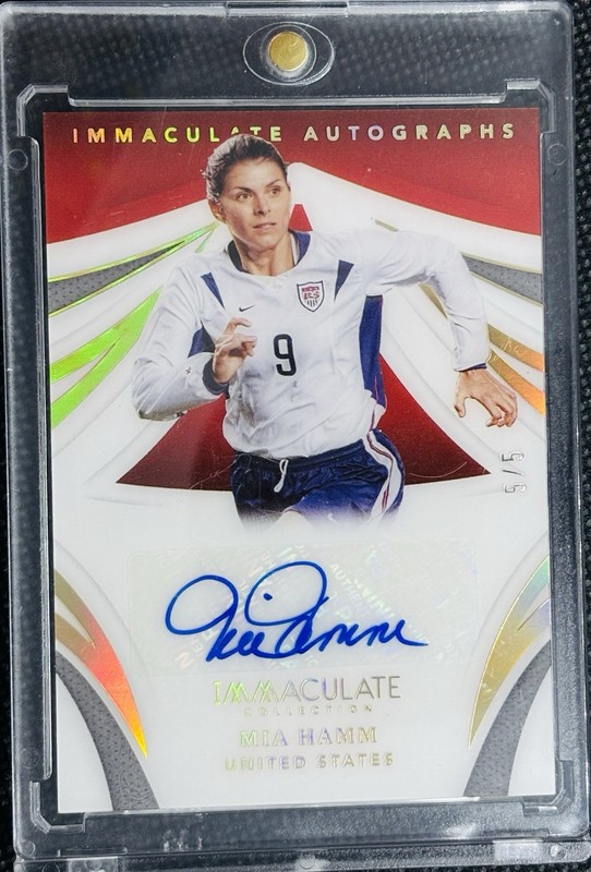 2021 Panini Immaculate Autographs Mia Hamm  Auto # 5/5 USWNT