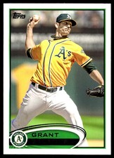 Grant Balfour 2012 Topps #652 Athletics MLB READ FREE SHIPPING AutographDen