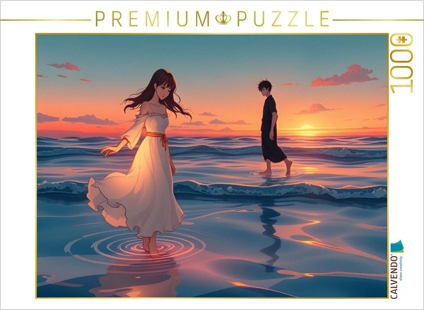Calvendo Puzzle The Secret On The Beach | 1000 Pieces, Finished Size 25.2 × 18.9-image